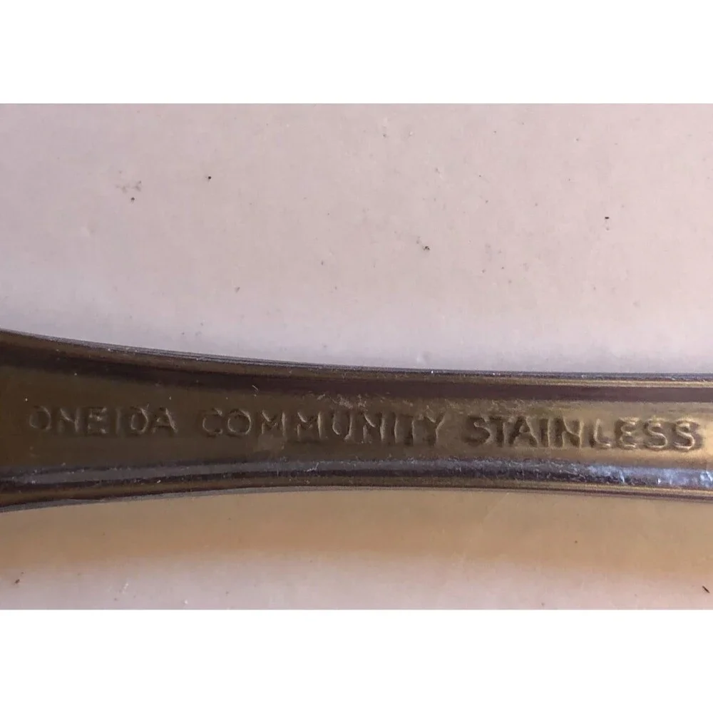 Oneida Louisiana Community Stainless Steel Serving Utemsils Set 6